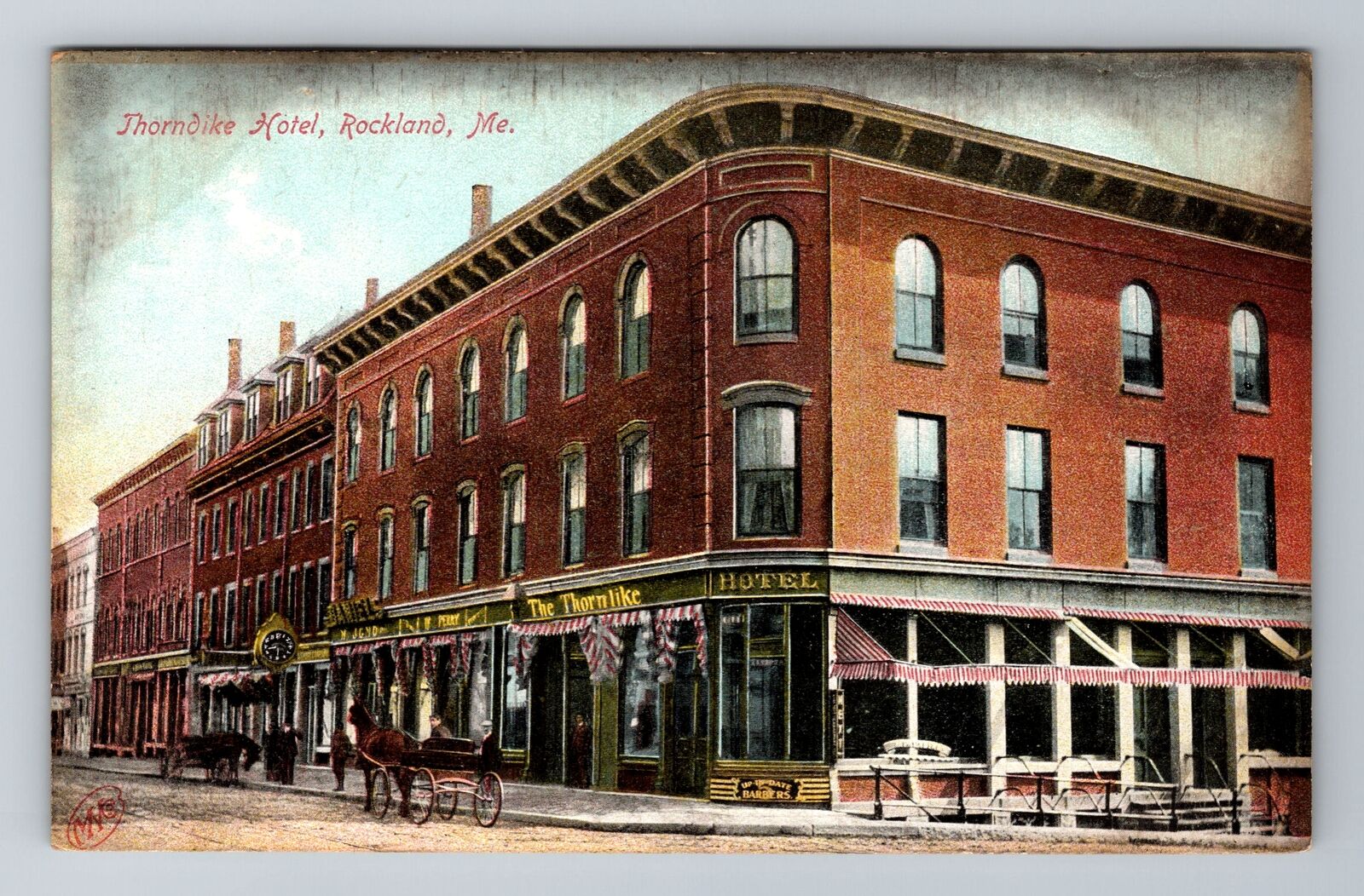 Rockland ME-Maine, Thorndike Hotel, Advertisement, Antique, Vintage Postcard