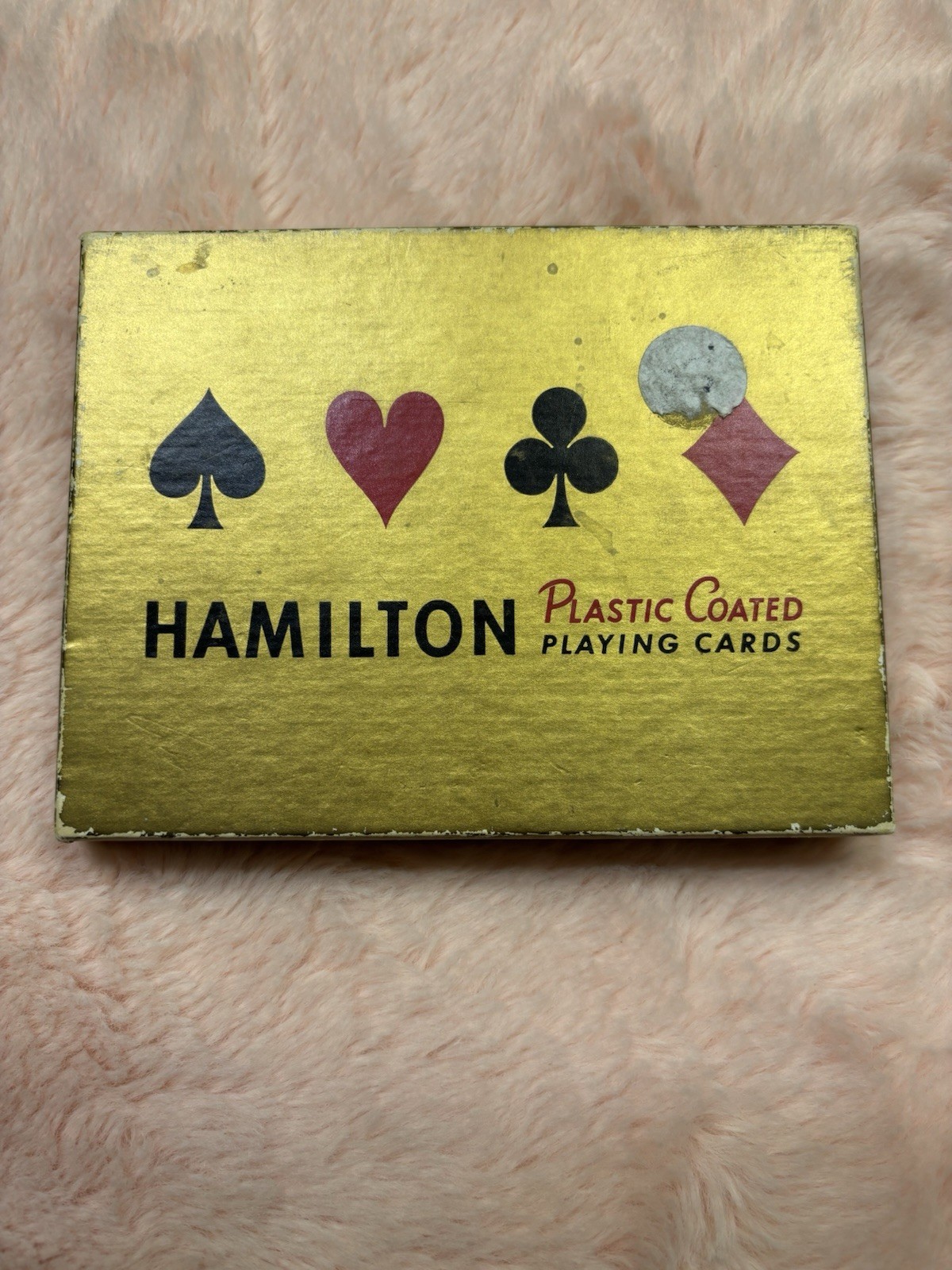 Vintage Hamilton Plastic Coated Playing Cards 2 Decks Roosters Vintage Hamilton Plastic Coated Playing Cards 2 Decks Roosters