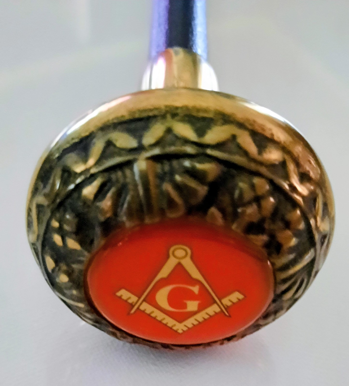Vintage Masonic Freemason Presentation Cane Gold Plated Vintage Masonic Freemason Presentation Cane Gold Plated
