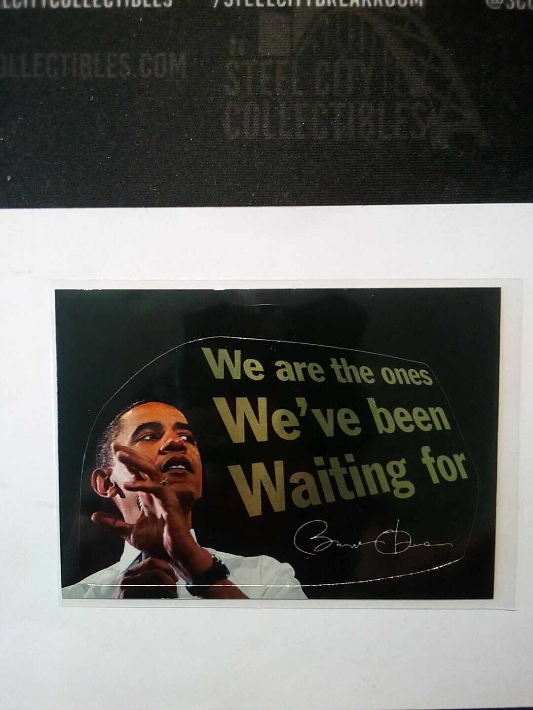 2008 Topps President Barack Obama Sticker Card #5 – Pumped Up 