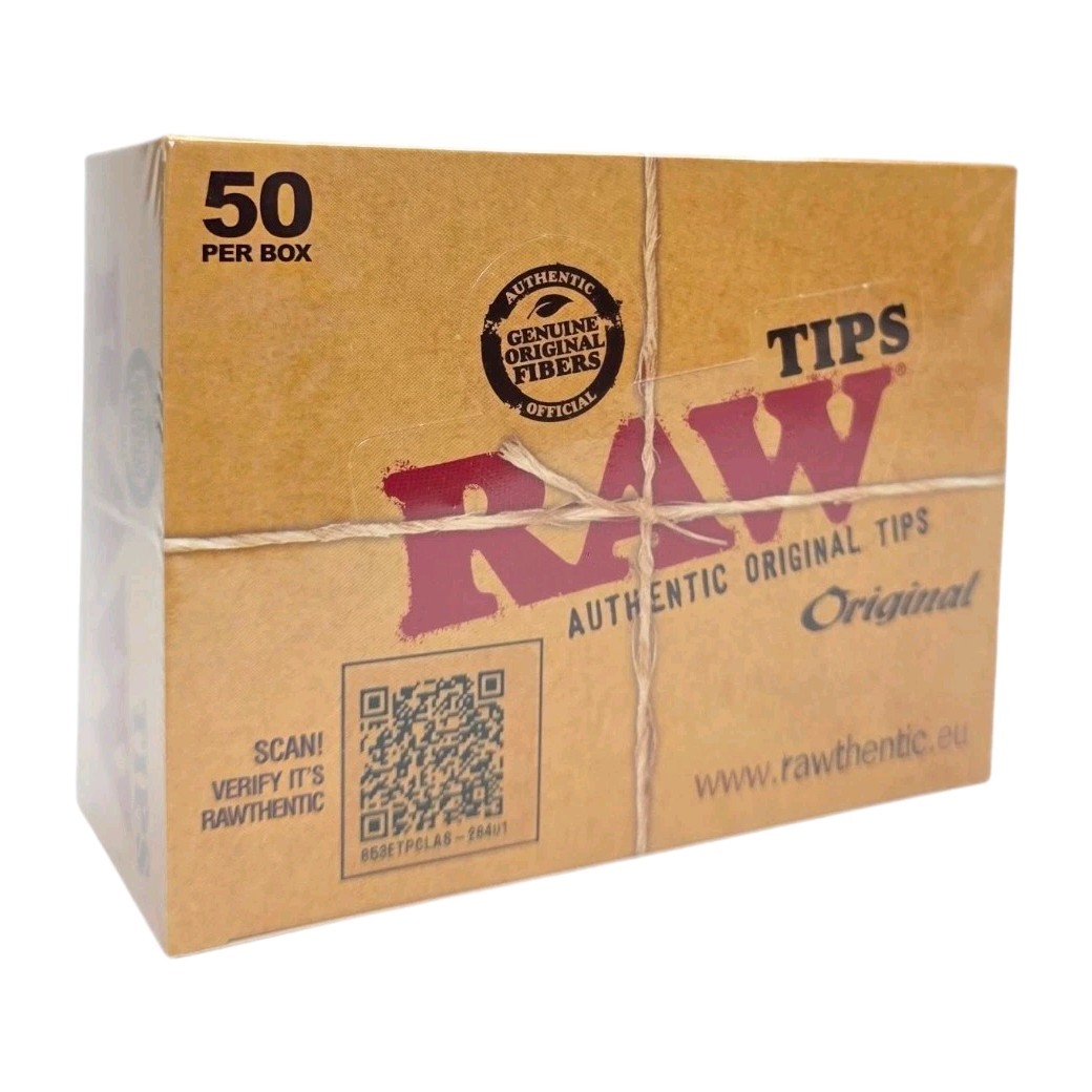 Raw Authentic Original Tips 50 Per Box, Raw Authentic Original Tips 50 Per Box,