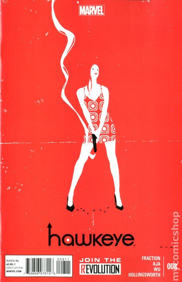 Hawkeye #8A Aja VF- 7.5 2013 Stock Image