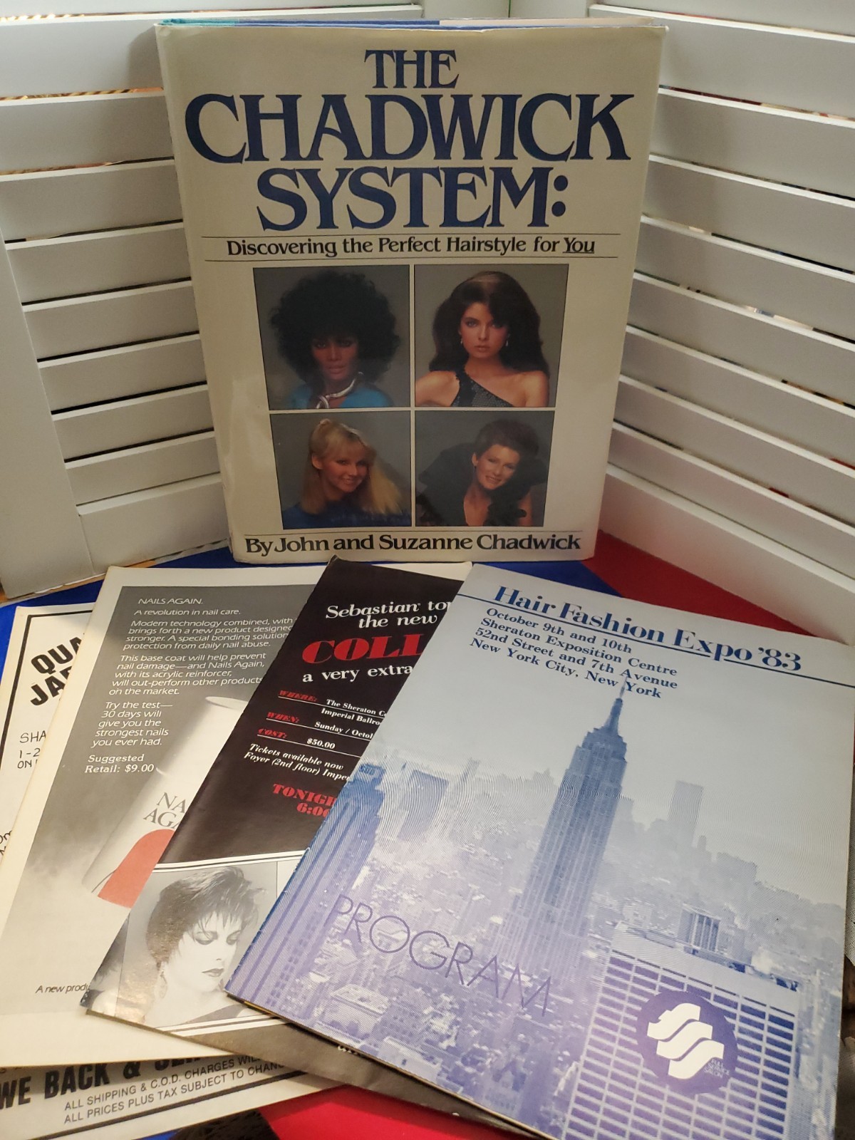 VTG The Chadwick System Haircut Book Hair Fashion Expo 83 Program Ephemera Lot
