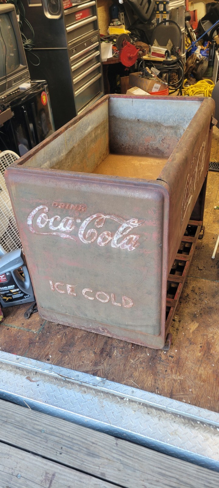1939 1940 Coca Cola Antique Ice Cooler Full Size Local Pickup 1939 1940 Coca Cola Antique Ice Cooler Full Size Local Pickup