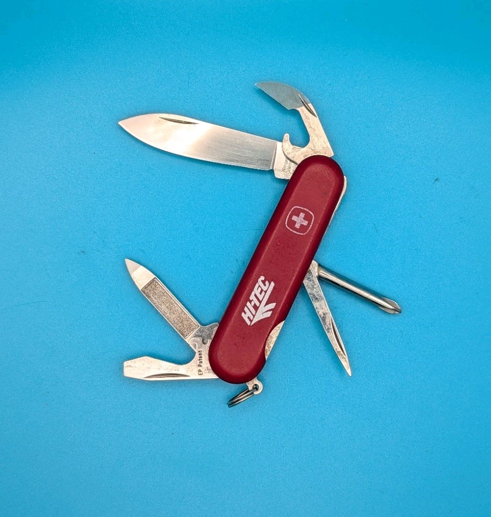 Wenger Highlander Red Swiss Army Knife Multi Tool 85mm