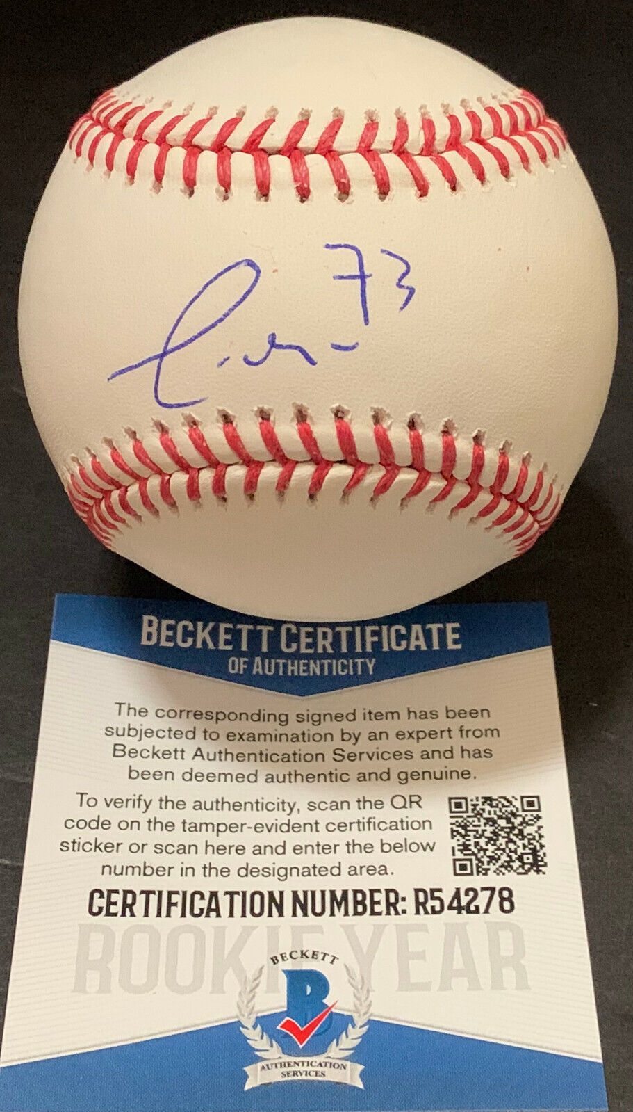 Yermin Mercedes White Sox Autographed Signed Baseball Beckett COA