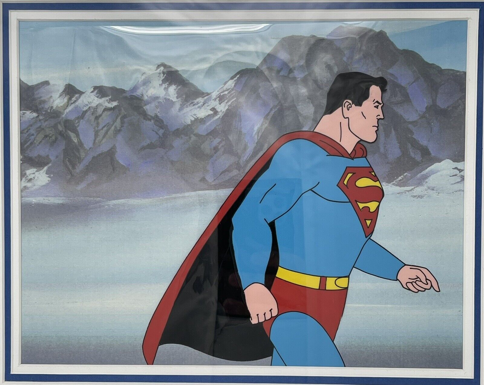 The New Adventures Of Superman Animation Cel 1966 Background  Production Art DC