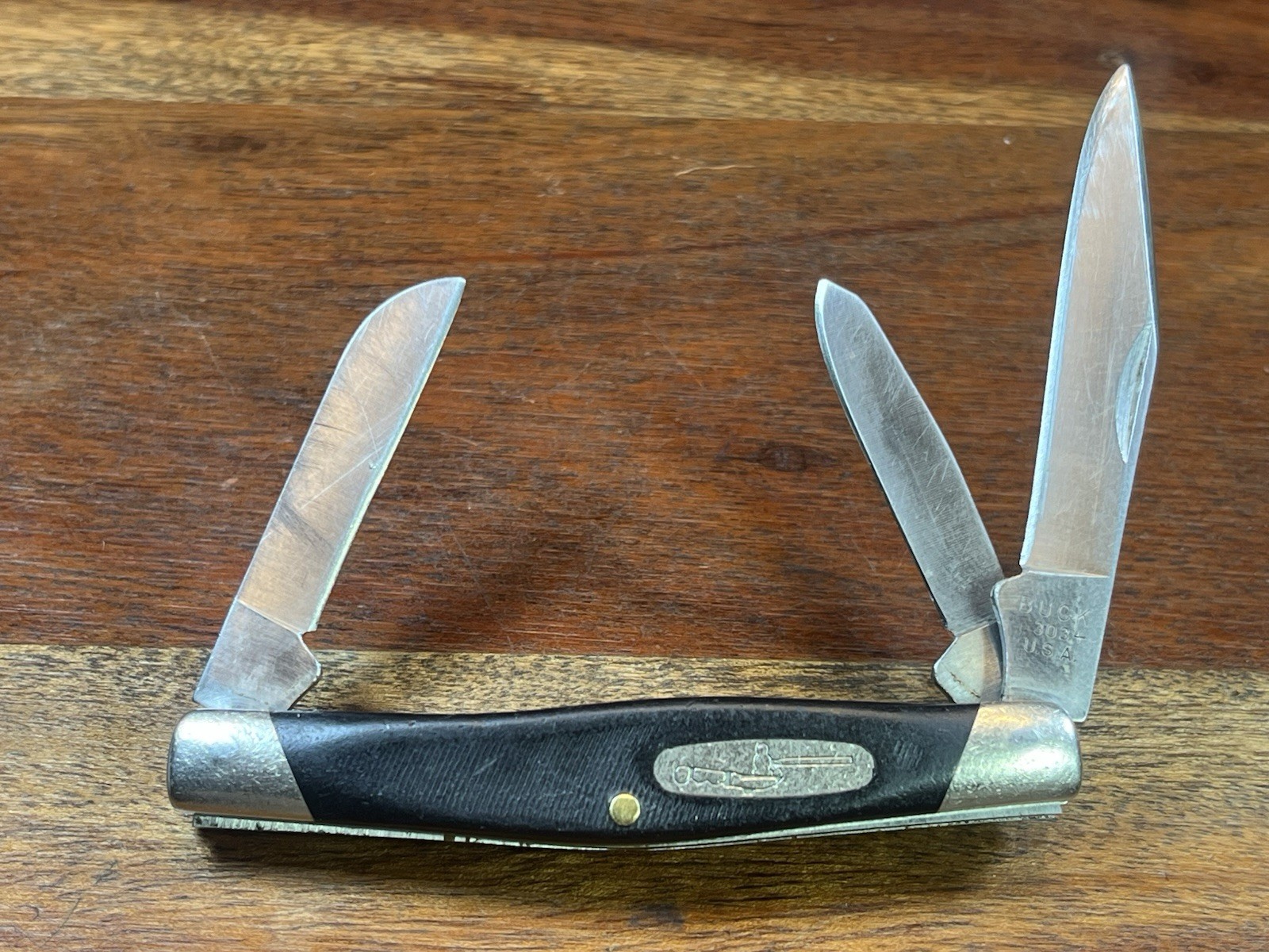 Vintage 1991 BUCK 303 USA Made WRANGLER Stockman Pocket Knife