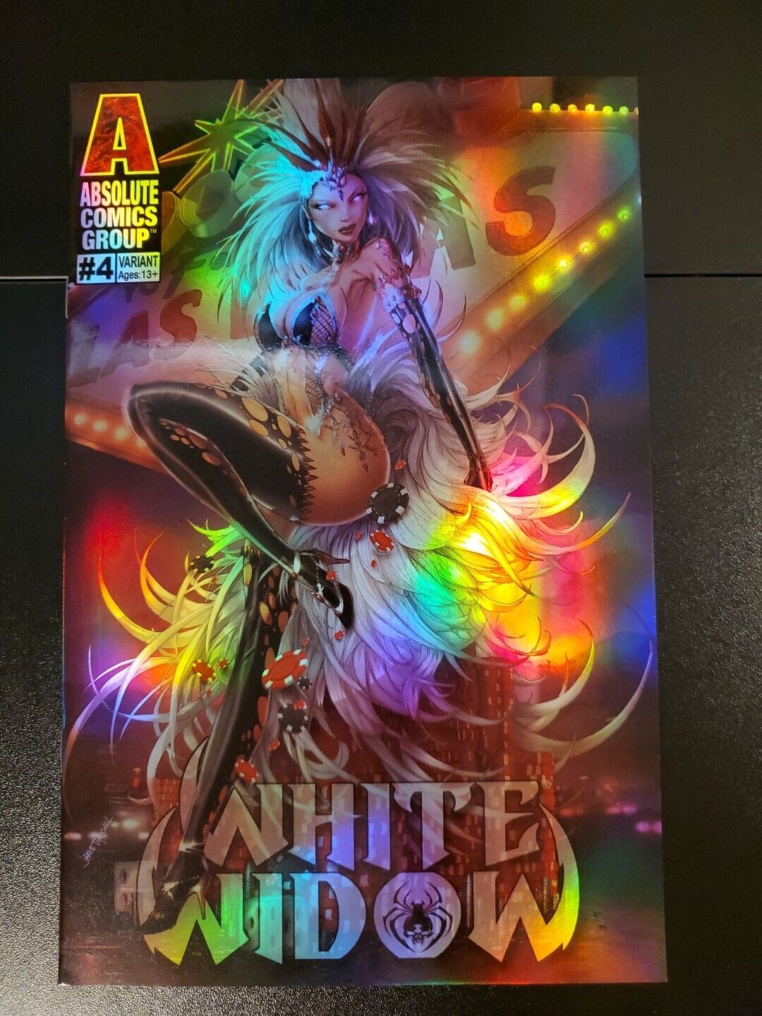 White Widow #4 Jamie Tyndall Las Vegas Metallic Foil TD Variant Cover