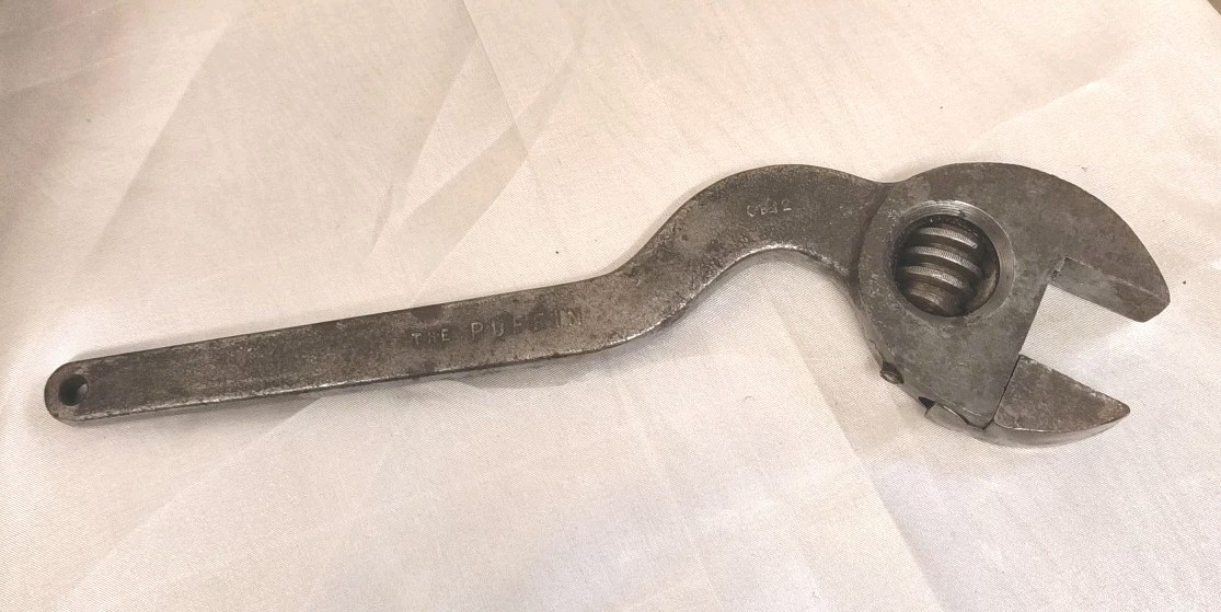 Vtg THE PUFFIN Harrington BC12 Clyburn Pattern Wrench, Adjustable Spanner Vtg THE PUFFIN Harrington BC12 Clyburn Pattern Wrench, Adjustable Spanner