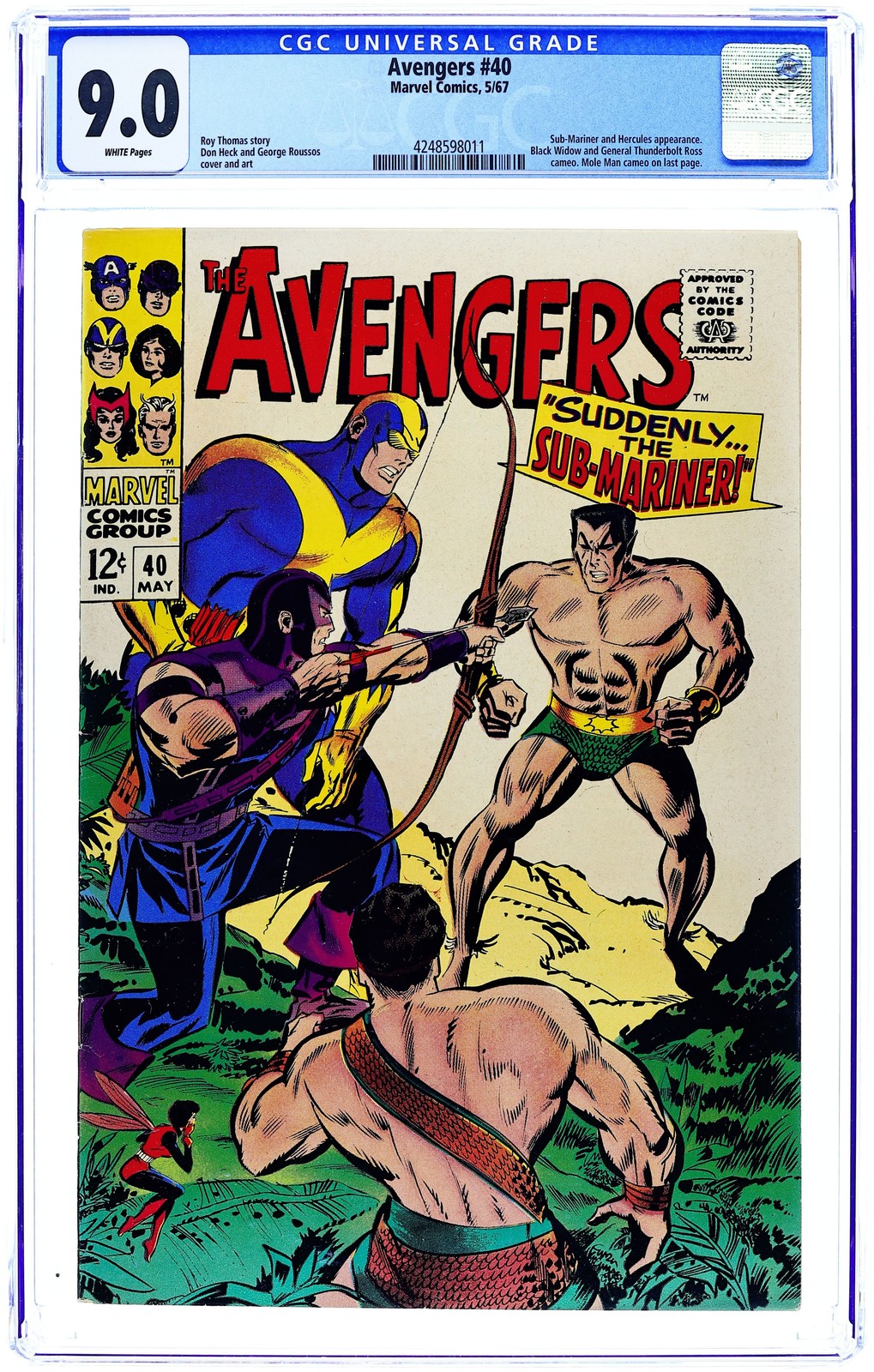 Avengers #40 CGC 9.0 1967 4248598011