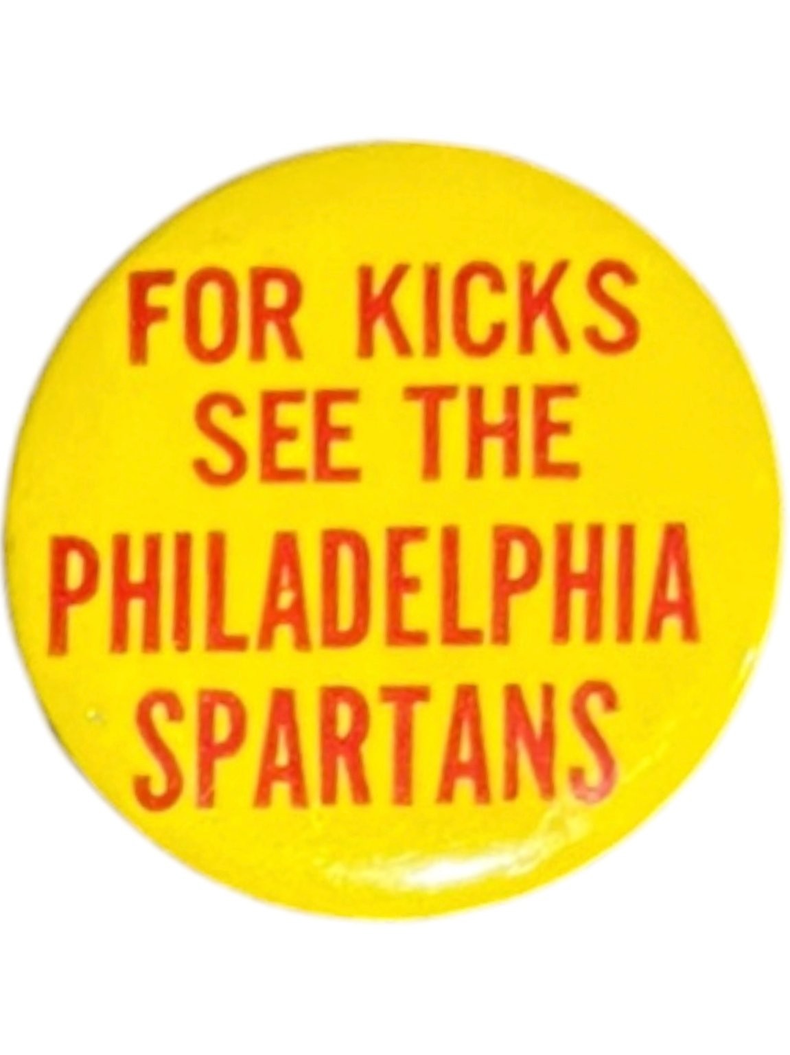 Vintage 1960s Philadelphia Spartans Pinback Button Pro Soccer Npsl 1967 1.25\ Vintage 1960s Philadelphia Spartans Pinback Button Pro Soccer Npsl 1967 1.25\