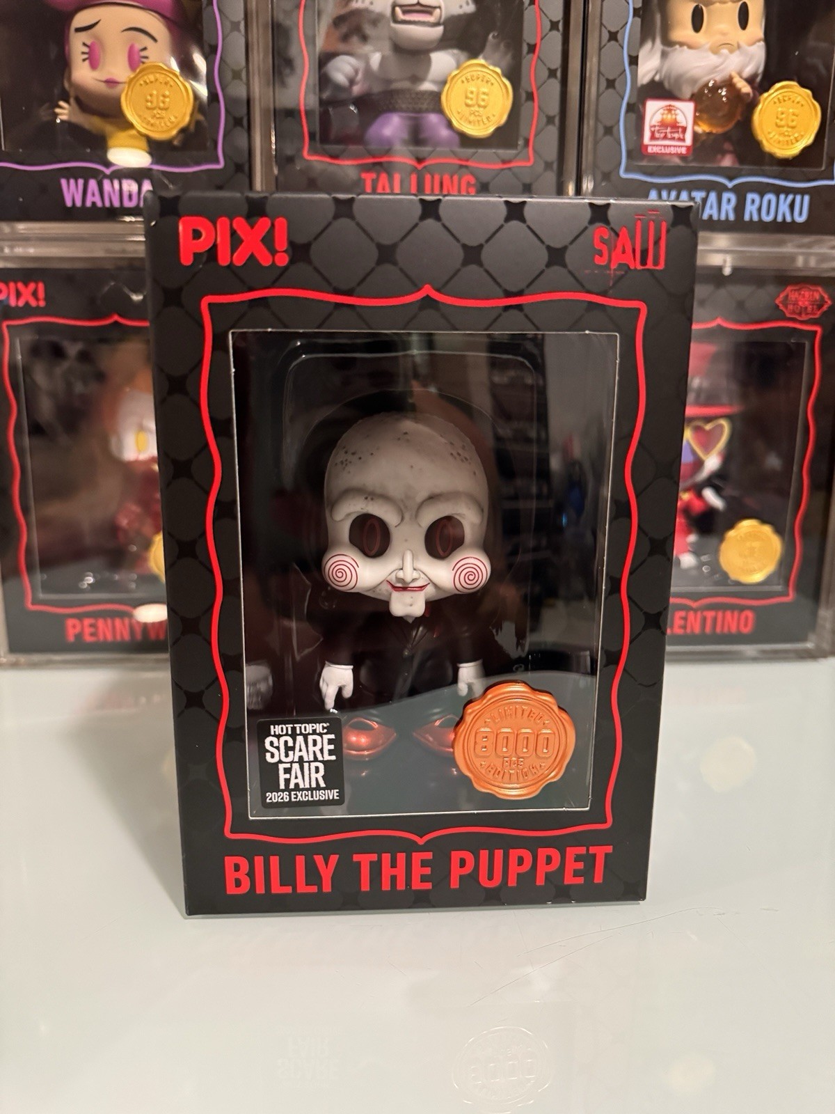 Thrilljoy PIX SAW Billy the Puppet Collectible Figure Hot Topic Scare Fair Excl Thrilljoy PIX SAW Billy the Puppet Collectible Figure Hot Topic Scare Fair Excl
