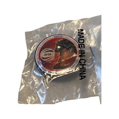 Vtg 2001 APTA International Phinadelphia SEPTA & NJ TRANSIT Lapel Pin ~ UNUSED Vtg 2001 APTA International Phinadelphia SEPTA & NJ TRANSIT Lapel Pin ~ UNUSED