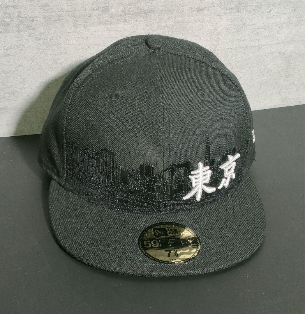 NEW ERA baseball cap Tokyo embroidery Black size7 3/8