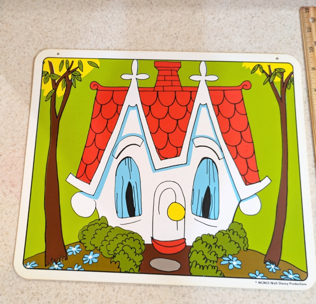 Vintage 1967 The Little House Sign Teacher Walt Disney Productions Plastic Vintage 1967 The Little House Sign Teacher Walt Disney Productions Plastic