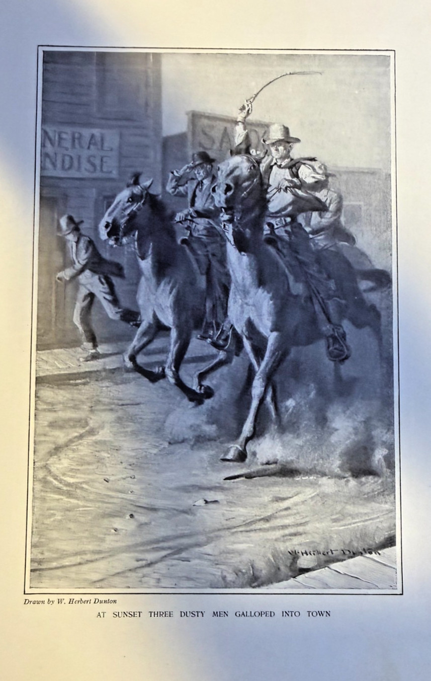 1913 Two Western Magazine Illustrations by W. Herbert Dunton 1913 Two Western Magazine Illustrations by W. Herbert Dunton