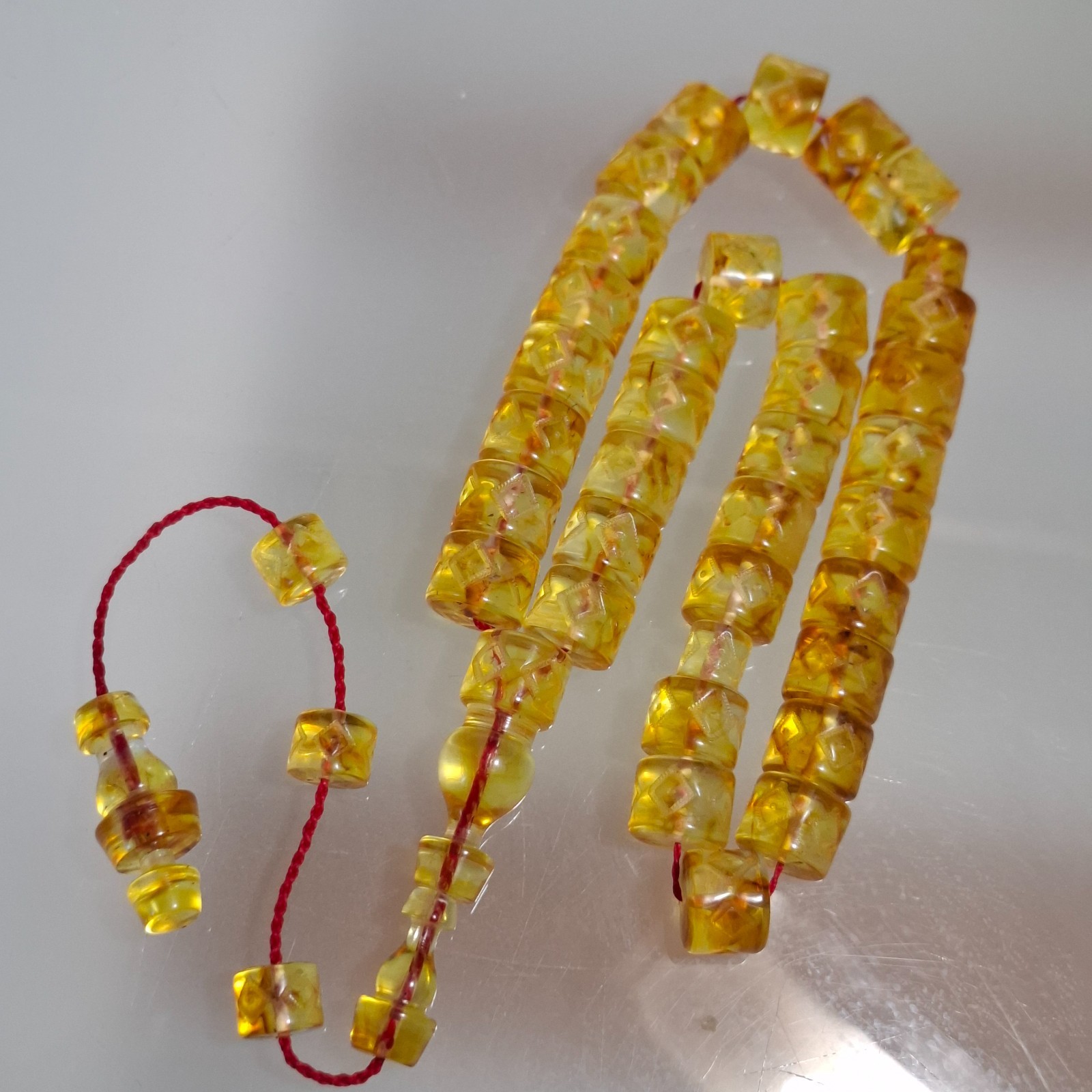 📿 Rosary 33 Patterned Beads 39g  + Imam & 3 Spare📿