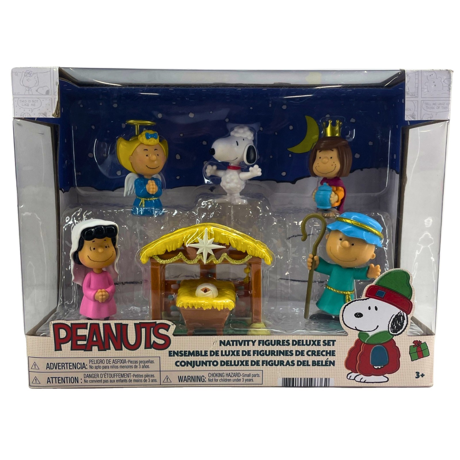 Peanuts Nativity Figures Deluxe Set Christmas Display 1 Pack New Peanuts Nativity Figures Deluxe Set Christmas Display 1 Pack New