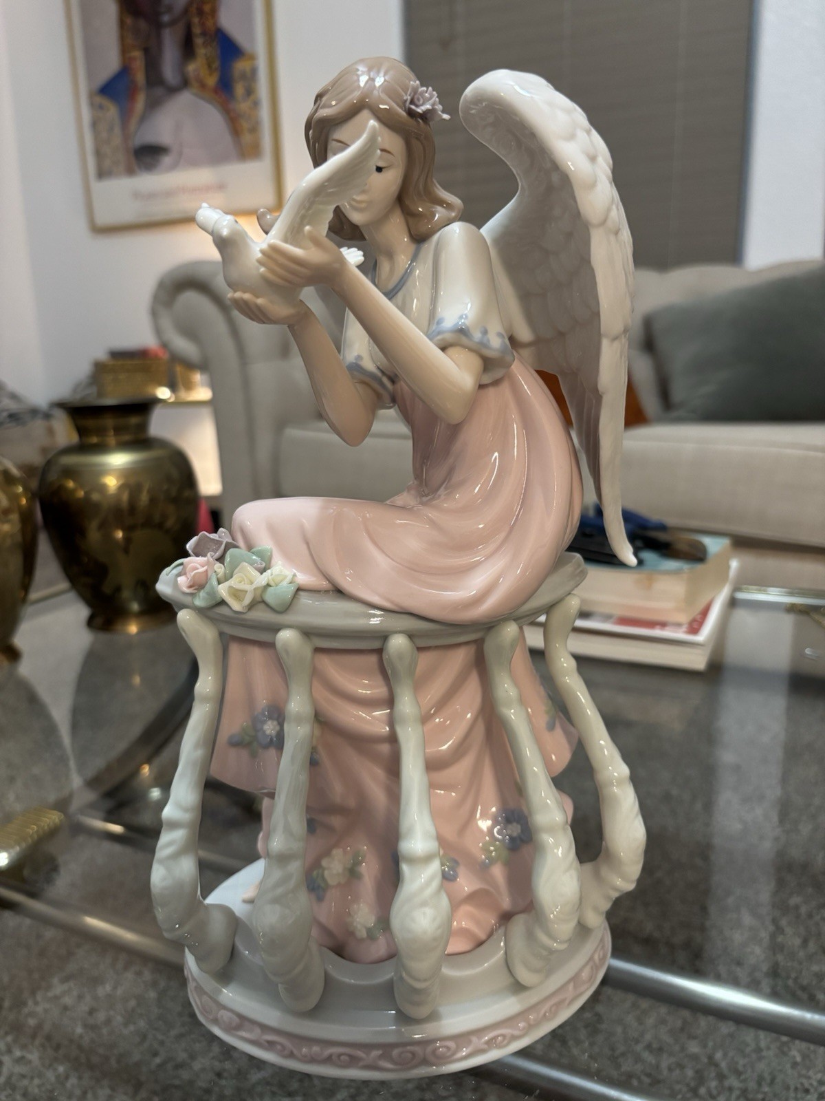 Porcelain Hand Painted Angel 12\ Porcelain Hand Painted Angel 12\