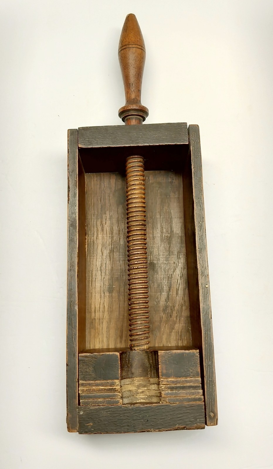 Antique Victorian Era Wooden Playing Card Press w/Five Separator Blocks Antique Victorian Era Wooden Playing Card Press w/Five Separator Blocks