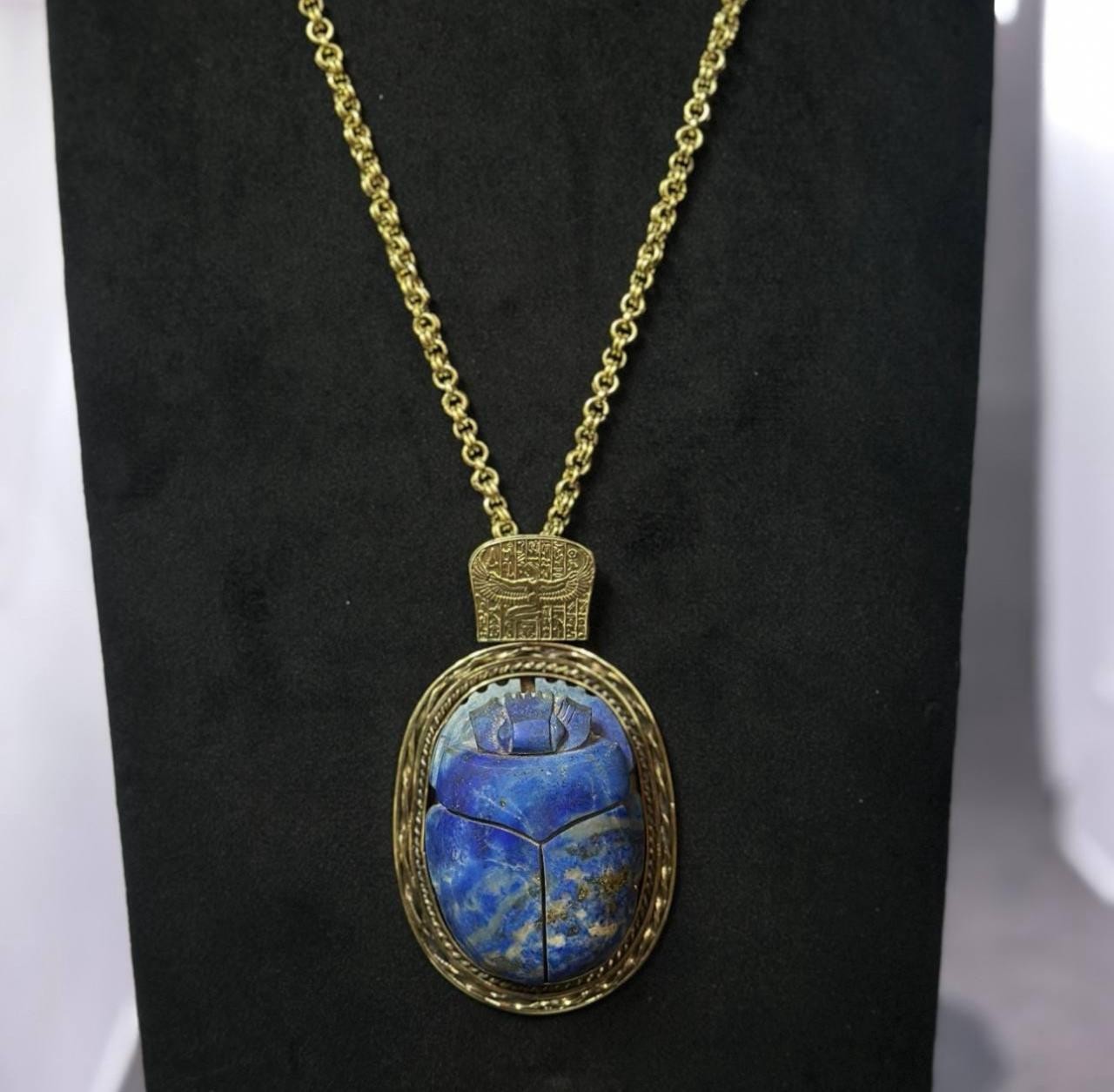 Ancient Egyptian Scarab Amulet Egyptian Scarab Pandant Scarab necklace Rare BC