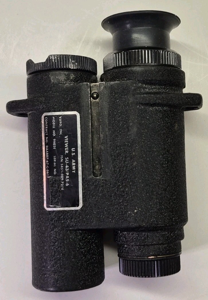 1970s Varo US Army Viewer SU-43/PAS-6 Metascope Model 9902E. FOR PARTS UNTESTED