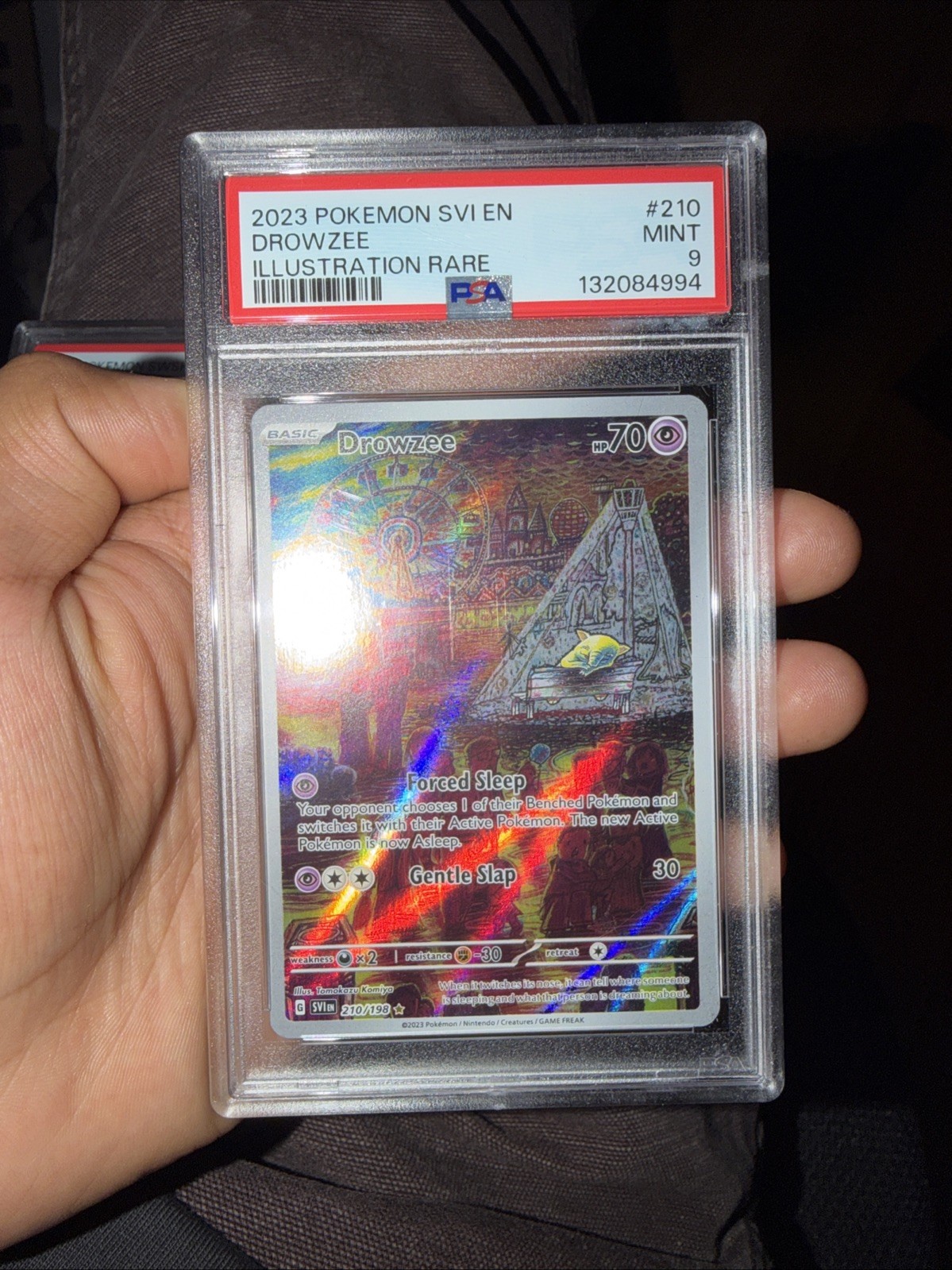 2023 Pokemon Svi En-Scarlet & Violet #210 Drowzee Illustration Rare PSA 9