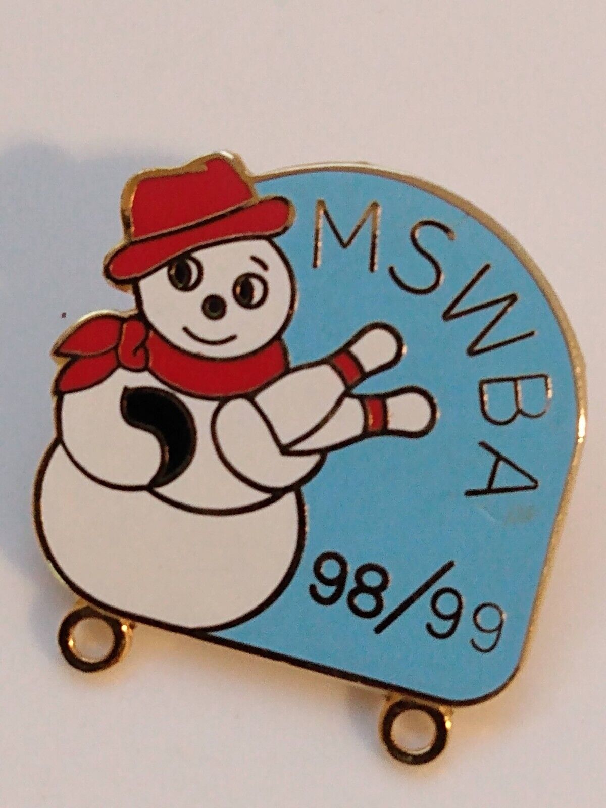 1998-99 MSWBA Snowman Lapel Pin