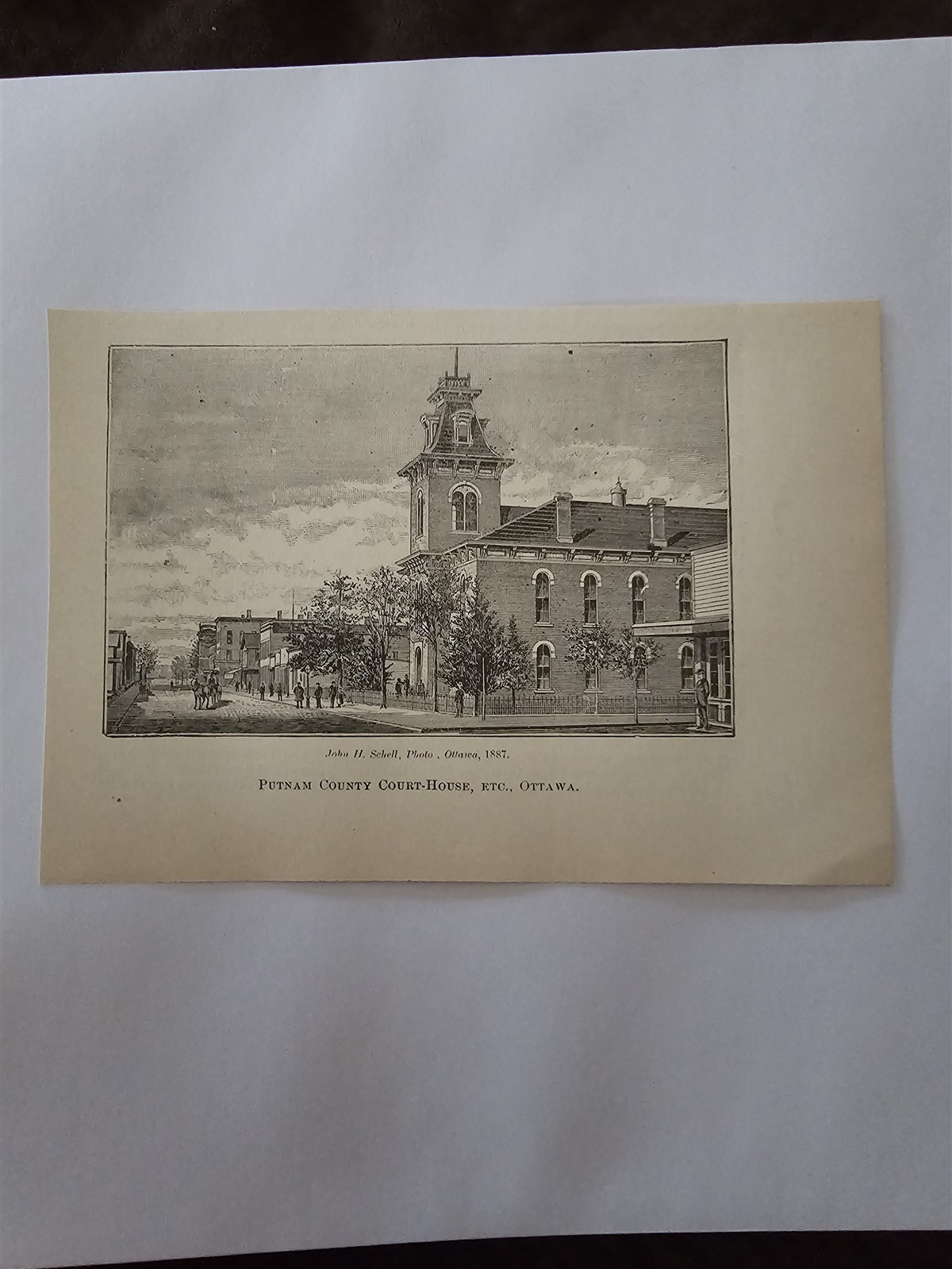 Putnam County Court House Ottawa 1900 Ohio Krehbiel Print Picture Putnam County Court House Ottawa 1900 Ohio Krehbiel Print Picture