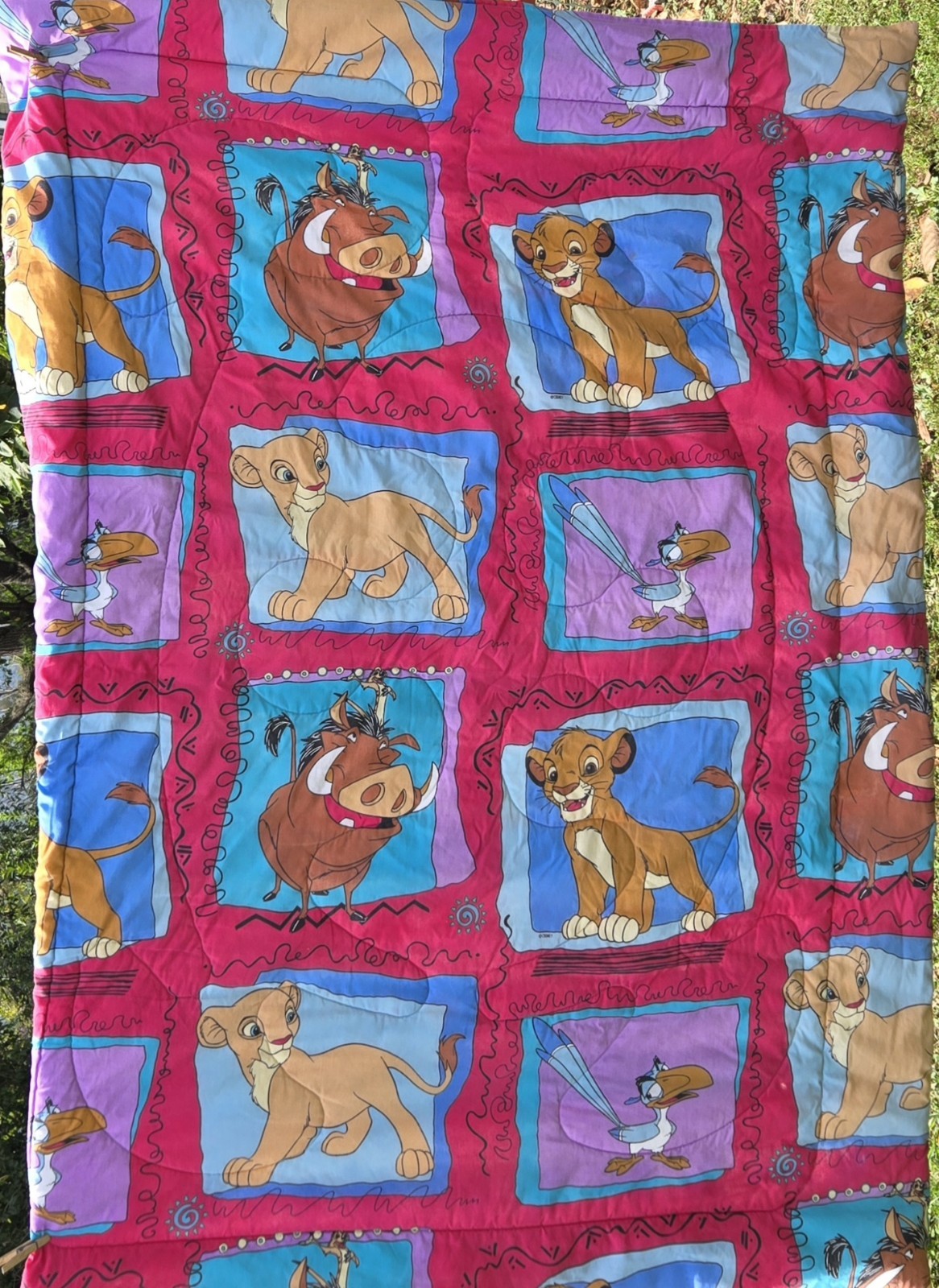 Vintage Disney The Lion King 90s Reversible Twin Comforter Blanket Vintage Disney The Lion King 90s Reversible Twin Comforter Blanket