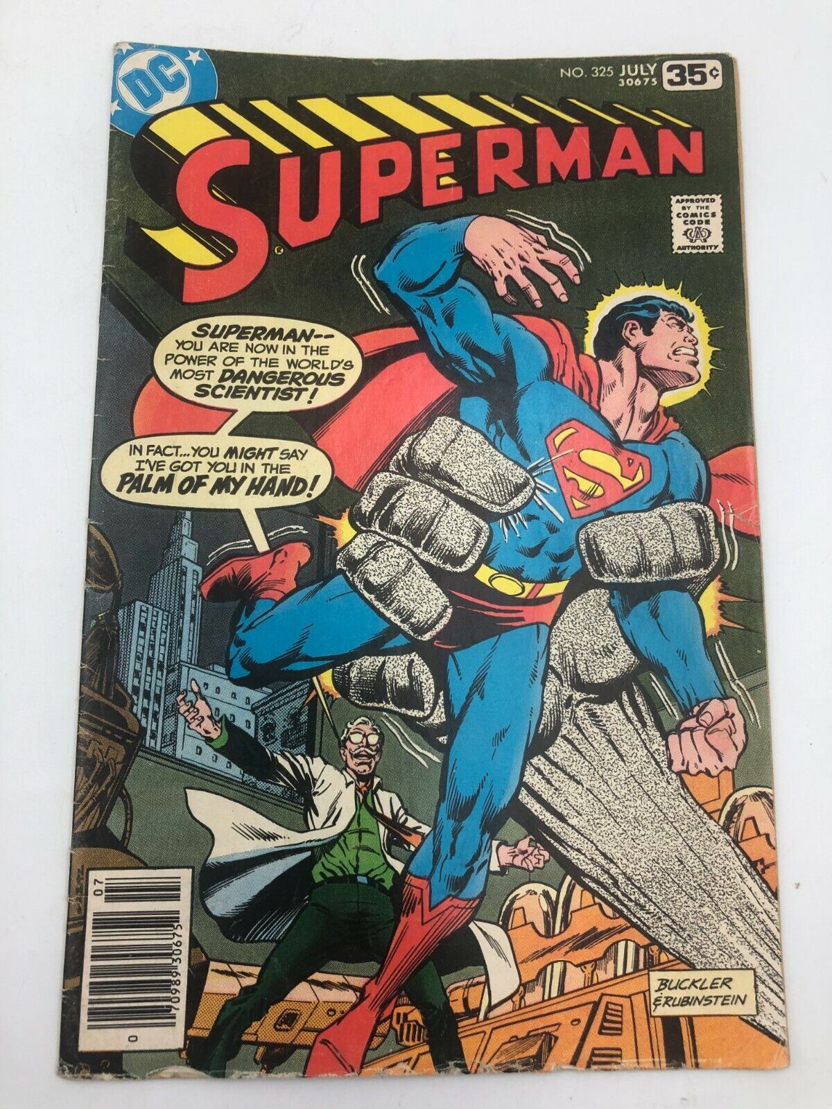 Superman #325 (1978) DC Comic Book MEDIUM GRADE 