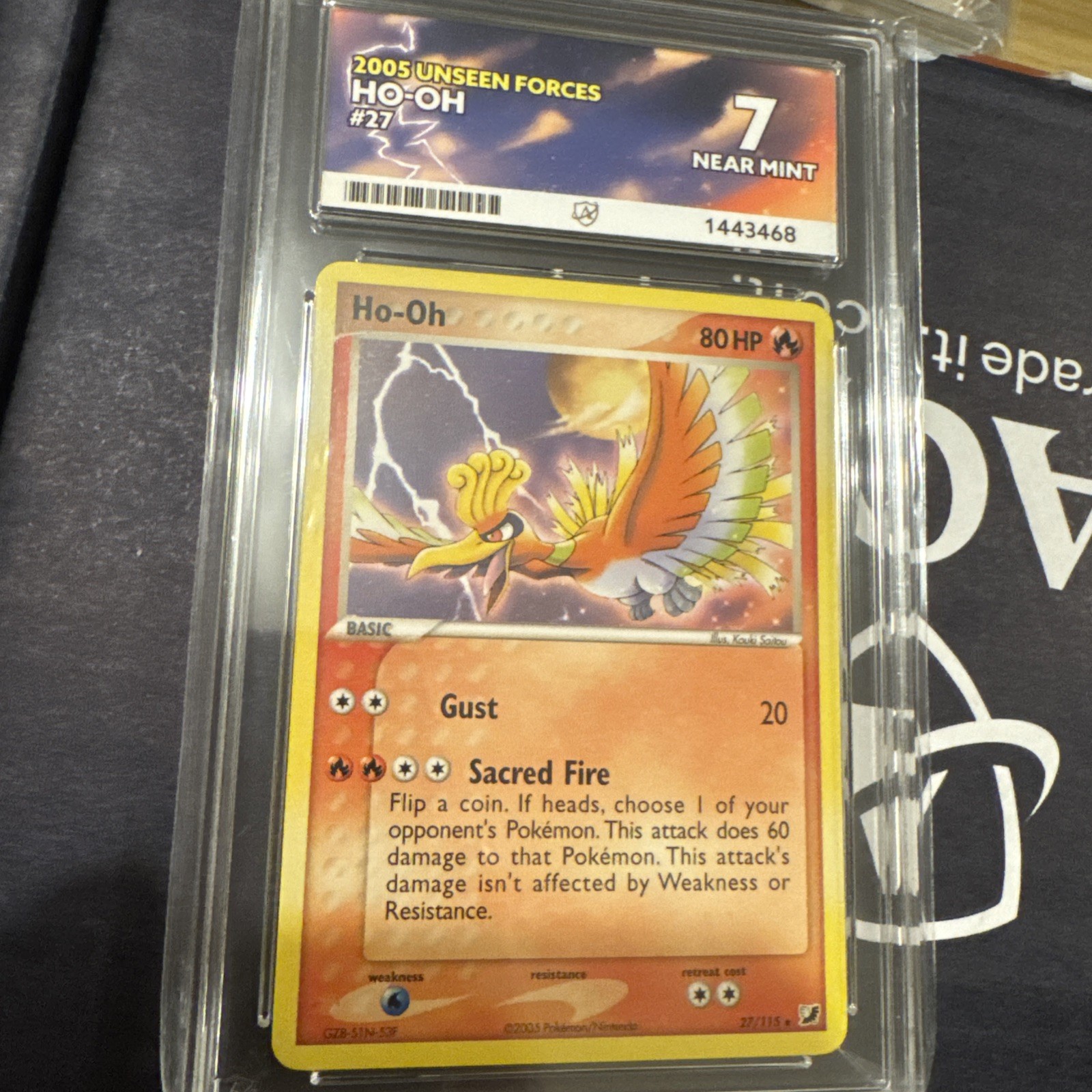 -Pokemon 2005 Ex Unseen Forces #27 Ho-oh Ace 7 Pop 2 -Pokemon 2005 Ex Unseen Forces #27 Ho-oh Ace 7 Pop 2
