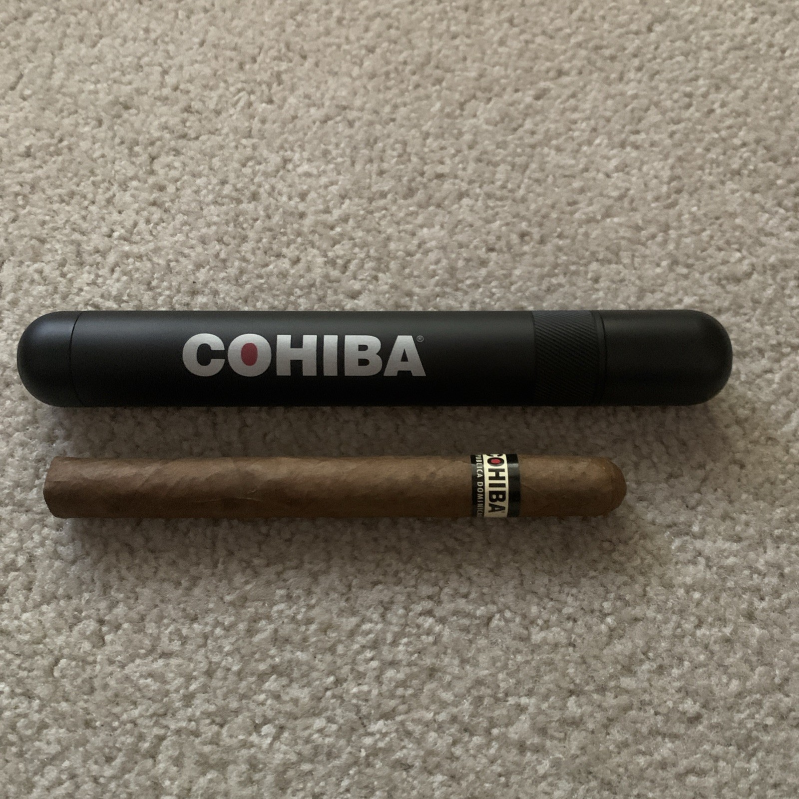 Heavy Cohiba Single Cigar Holder With Shuriken 6-blade Cutter Heavy Cohiba Single Cigar Holder With Shuriken 6-blade Cutter
