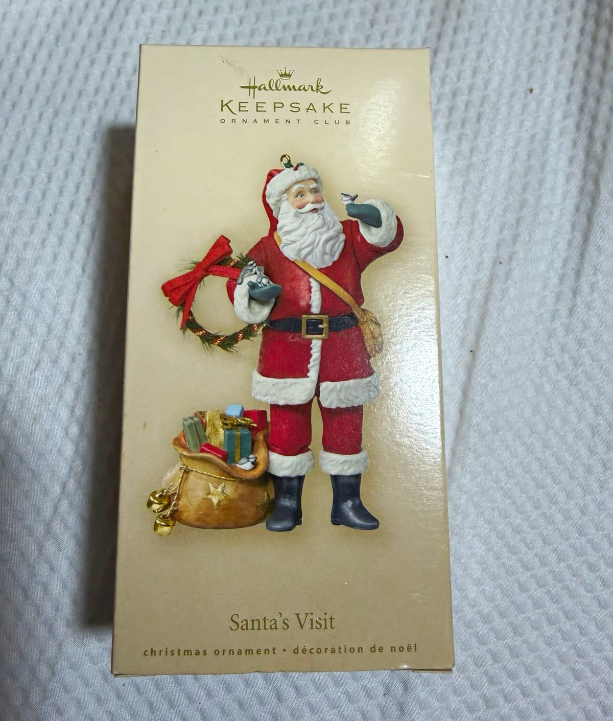 Hallmark Keepsake Ornament Club Santa’s Visit Santa Claus Hanging Ornament 2007 Hallmark Keepsake Ornament Club Santa’s Visit Santa Claus Hanging Ornament 2007