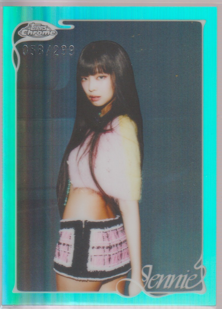 Jennie 2026 Topps Chrome Jennie #14 Aqua Refractor /299 Jennie 2026 Topps Chrome Jennie #14 Aqua Refractor /299