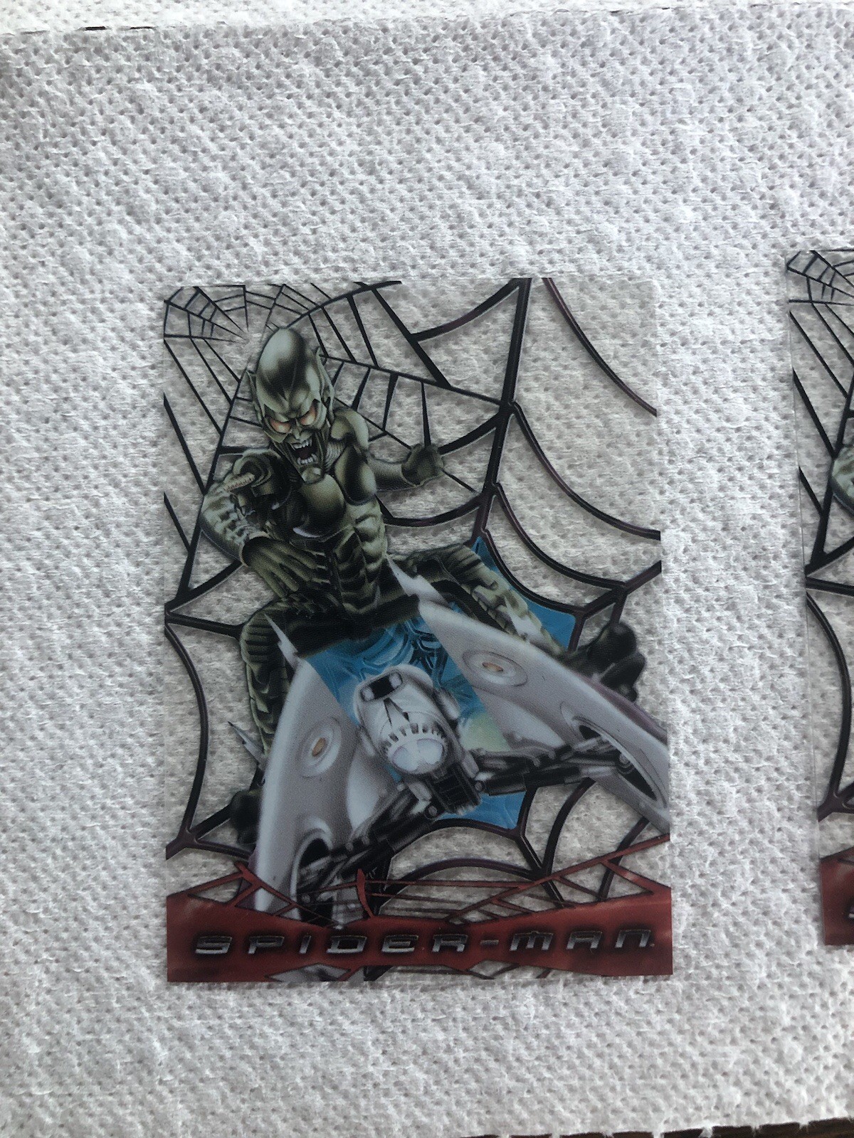 2002 Topps Spider-Man Movie Green Goblin Clear Cards 2002 Topps Spider-Man Movie Green Goblin Clear Cards