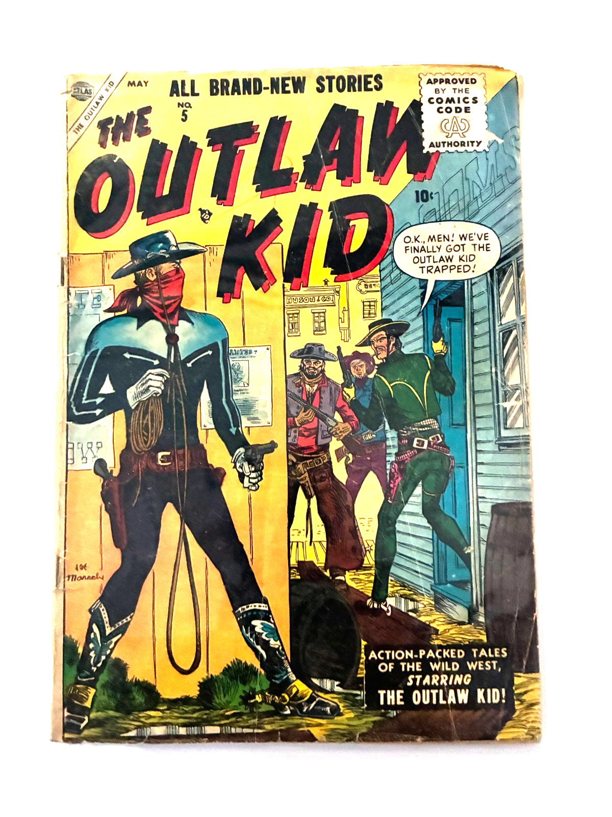 Silver Age -RARE Atlas Comics Outlaw Kid #5 - 1955 Silver Age -RARE Atlas Comics Outlaw Kid #5 - 1955