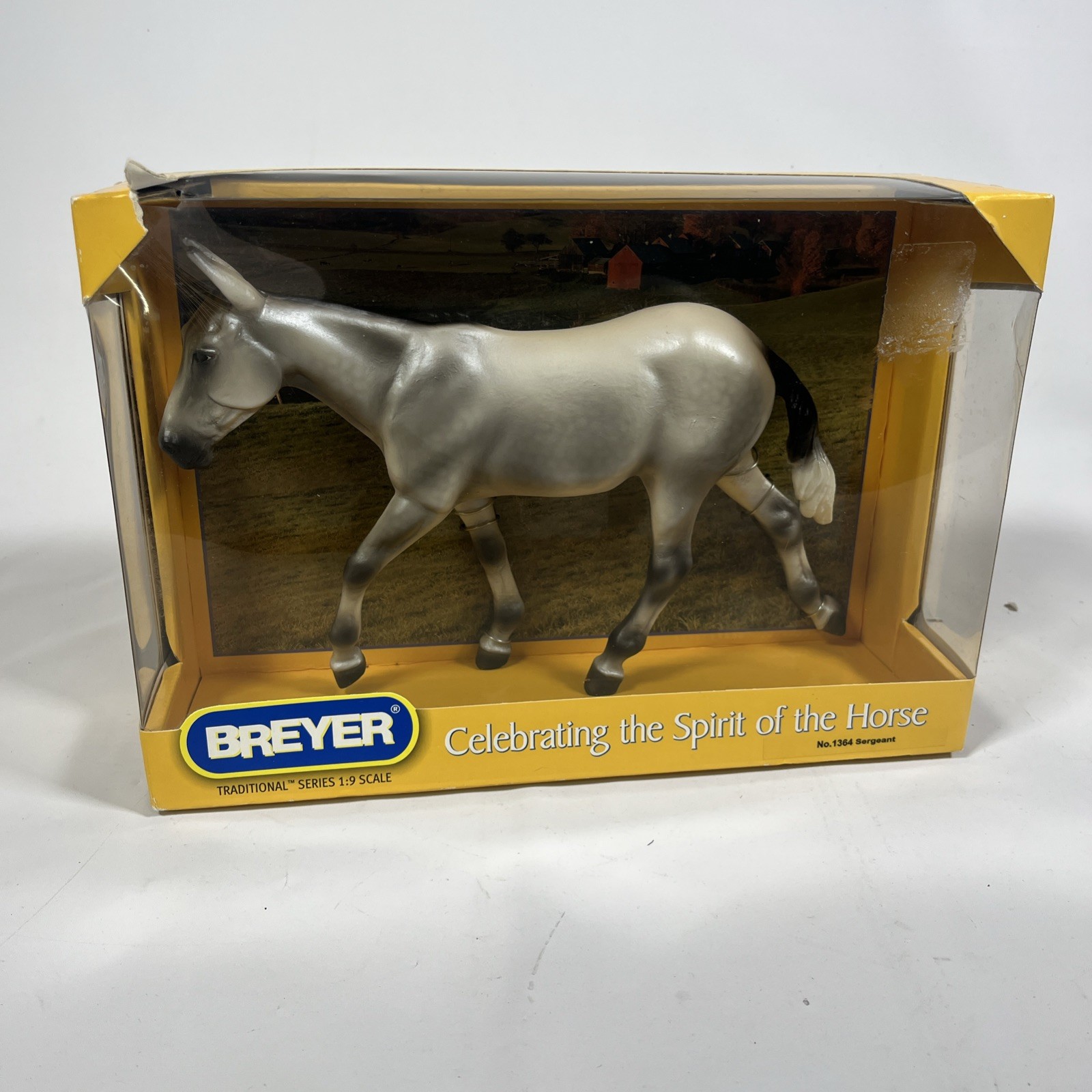 Breyer Fall 2009 Collector's Choice: Sergeant Dapple Grey Mule #1364, with Box Breyer Fall 2009 Collector's Choice: Sergeant Dapple Grey Mule #1364, with Box