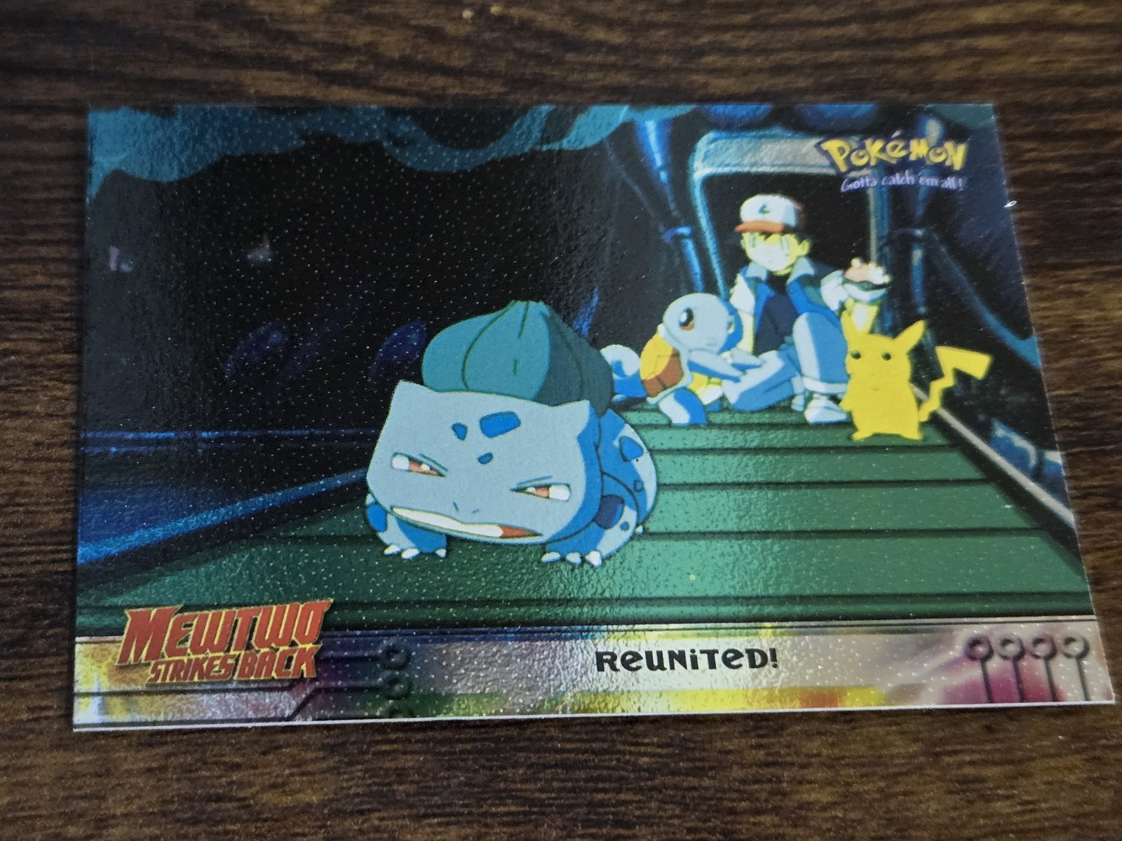 #31 REUNIT 1999 Topps Pokemon Movie MEWTWO STRIKES BACK BULBASAUR FOIL Near Mint #31 REUNIT 1999 Topps Pokemon Movie MEWTWO STRIKES BACK BULBASAUR FOIL Near Mint