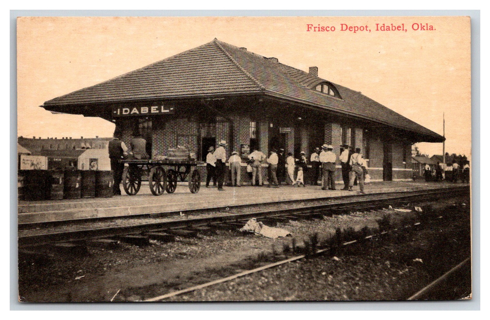 FRISCO RAILROAD DEPOT ~ Idabel Oklahoma OK FRISCO RAILROAD DEPOT ~ Idabel Oklahoma OK