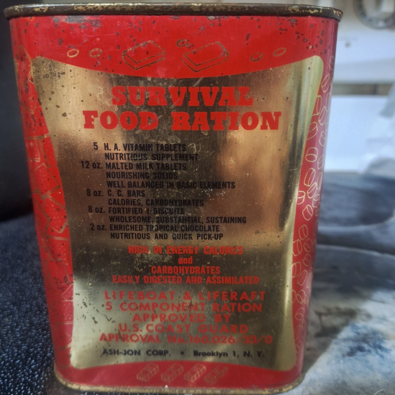SS UNITED STATES LINES LIFE BOAT RATIONS SS UNITED STATES LINES LIFE BOAT RATIONS