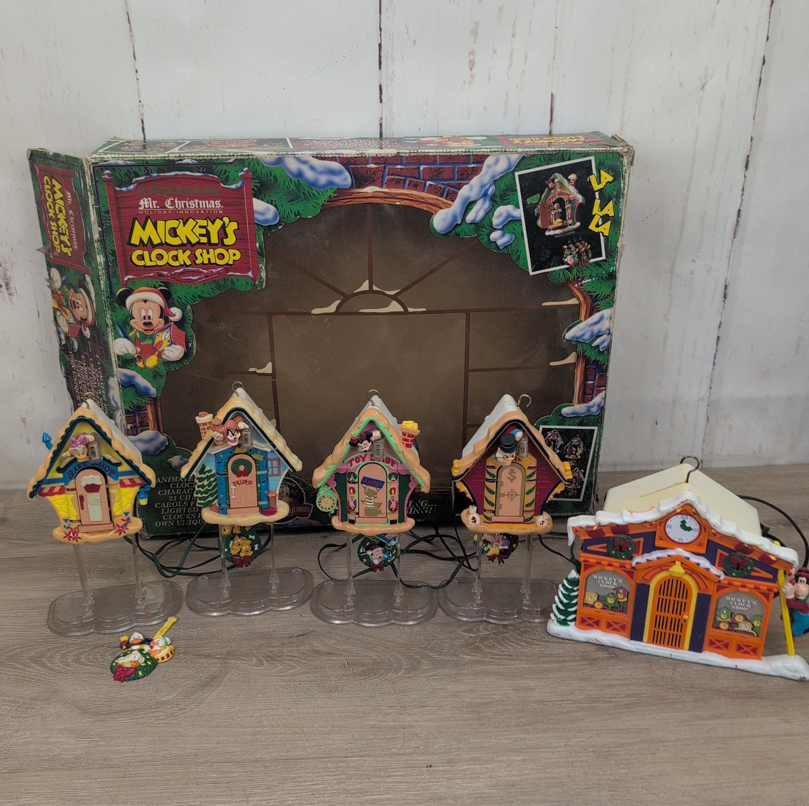 Vintage Mr. Christmas Mickeys Clock Shop 1993 Disney Songs Tested Disney Vintage Mr. Christmas Mickeys Clock Shop 1993 Disney Songs Tested Disney