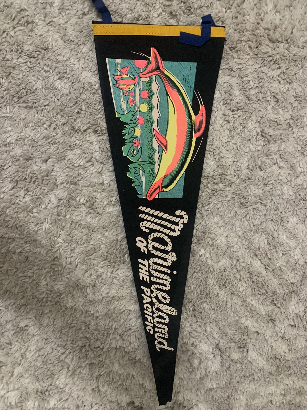 Vintage Marineland Of The Pacific Pennant 27”x9” Los Angeles, California Vintage Marineland Of The Pacific Pennant 27”x9” Los Angeles, California