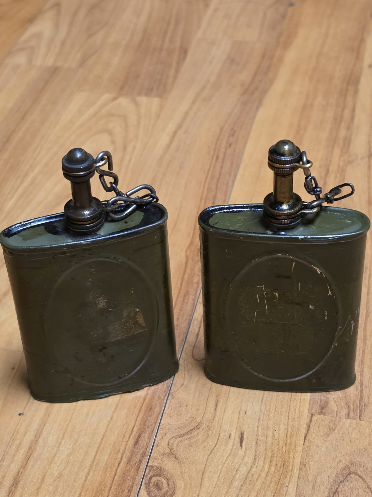 Pair Of US WW2 Early Style Browning M1919 M2 Oiler Oil Can Pair Of US WW2 Early Style Browning M1919 M2 Oiler Oil Can