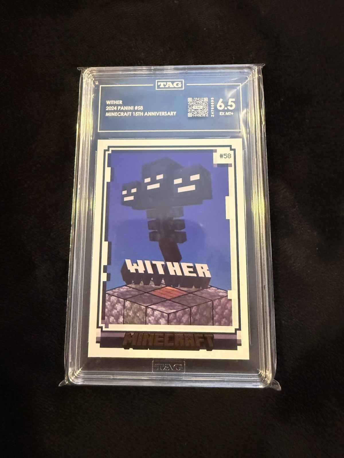 2024 Panini Minecraft 15th Anniversary #58 Wither TAG Graded 2024 Panini Minecraft 15th Anniversary #58 Wither TAG Graded