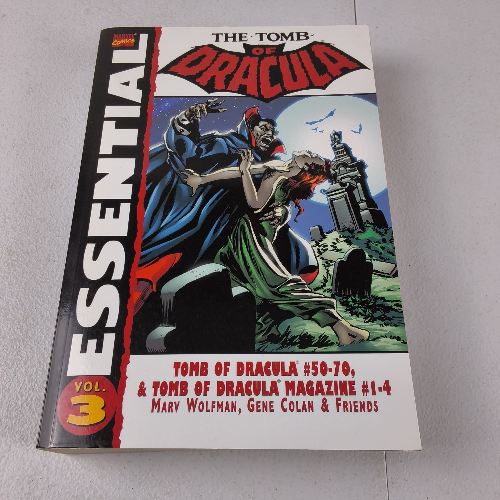 The Tomb of Dracula Volume 3 Marvel Comics Essential TPB Softcover OOP RARE