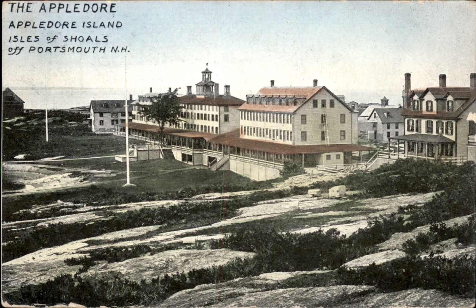 Portsmouth NH The Appledore Appledore Island c1900s-10s Vintage Postcard