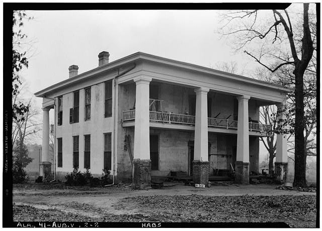 Photo:Auburn Alabama Frazier-Brown House 1934 Rear View HABS