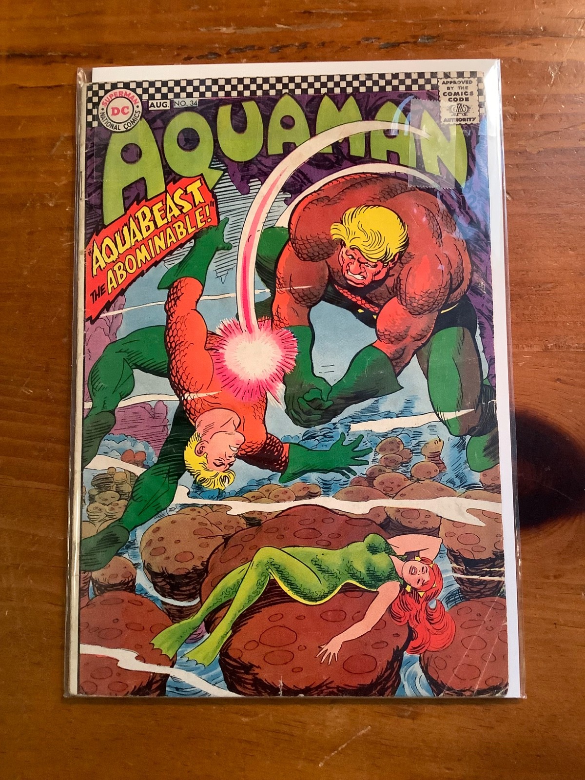 Aquaman #34 DC Comics 1967 Silver Age 1st Appearance Aquabeast Nick Cardy Aquaman #34 DC Comics 1967 Silver Age 1st Appearance Aquabeast Nick Cardy